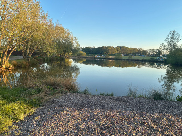 Lake looking across to the paddocks